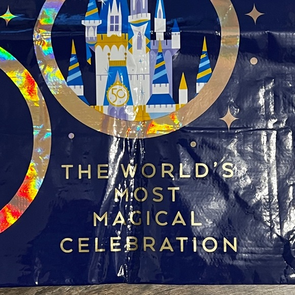 FINAL PRICE NEW Walt Disney World 50th Anniversary Reusable Bag - Picture 2 of 4